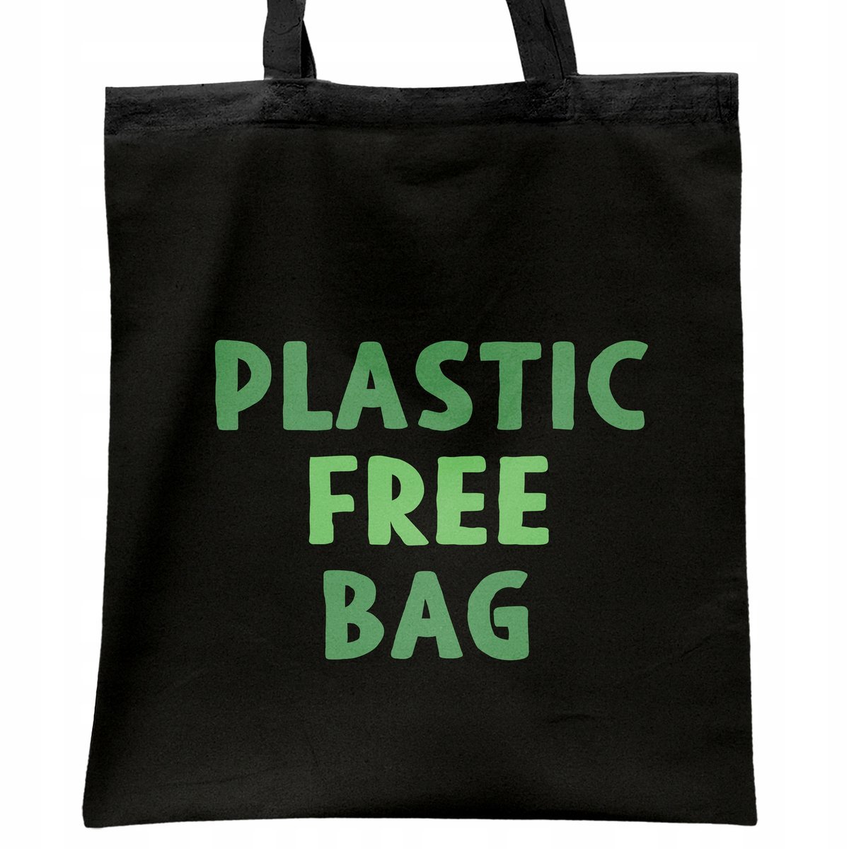 Torba bawełniana czarna na zakupy Eco Ekologia Przyroda Prezent