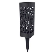 Lampy ogrodowe - Lampka solarna LED czarna - miniaturka - grafika 1