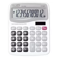 Kalkulatory - Kalkulator Taxo 12- pozycyjny biały TG-2562 - Titanum - miniaturka - grafika 1