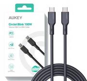 Kable USB - AUKEY CB-SCC101 KABEL USB-C QC PD 1M 5A 100W - miniaturka - grafika 1