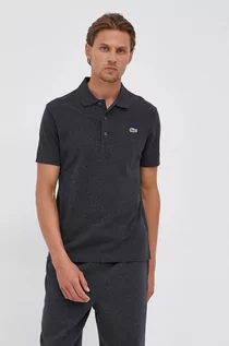 Koszulki męskie - Lacoste polo bawełniane YH4801 kolor szary gładki - grafika 1