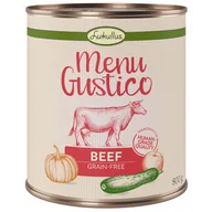 Mokra karma dla psów - Lukullus Menu Gustico 6 x 800 g   - Wołowina z dynią, jabłkiem i oregano - miniaturka - grafika 1
