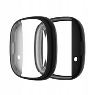 Akcesoria do smartwatchy - Etui Obudowa do Google Fitbit Versa 3 I Sense czarne Pokrowiec Case - miniaturka - grafika 1