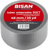 Folie i taśmy malarskie - Bisan taśma uniwersalna DUCT 48mm/50yd, szara B870006 - miniaturka - grafika 1