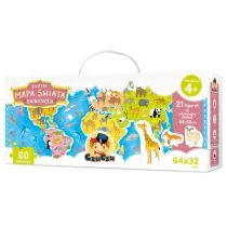 Czuczu Puzzle Mapa Świata Zwierzęta - Puzzle - miniaturka - grafika 1