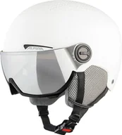 Kaski narciarskie - Alpina, Kask zimowy, Arber Visor Q Lite, White matt, rozmiar 54/58 - miniaturka - grafika 1
