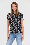 Koszulki i topy damskie - JUST CAVALLI Czarny t-shirt R Logo Tigre - Just Cavalli - miniaturka - grafika 1