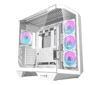 Darkflash DY470 Biały+ 4 wentylatory + uchwyt GPU DY470 FANS+HOLDER WH - Obudowy komputerowe - miniaturka - grafika 1