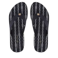 Klapki i japonki damskie - Japonki Tommy Hilfiger Im Th Chainprint Midwedge Sandal FW0FW08527 Granatowy - miniaturka - grafika 1