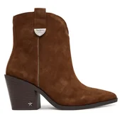 Botki damskie - Kowbojki Pepe Jeans Gina City W PLS500013 Brązowy - miniaturka - grafika 1