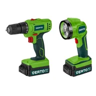 Wiertarko-wkrętarki akumulatorowe - Verto 50G293 20V 1x1,5Ah - miniaturka - grafika 1