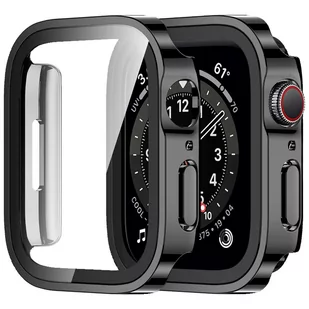 Obudowa ochronna z szkłem Alogy Protector Case 2w1 nakładka etui do Apple Watch 7/8 45mm Czarna - Akcesoria do smartwatchy - miniaturka - grafika 2