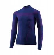 Bluzy dla dziewczynek - LS1612J Bluza dziecięca THERMO JUNIOR jeansowy/fioletowy 128/134 - miniaturka - grafika 1