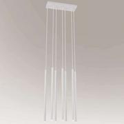Lampy sufitowe - Shilo LAMPA wisząca KOSAME 7851 industrialna OPRAWA metalowy ZWIS tuby białe 7851 - miniaturka - grafika 1