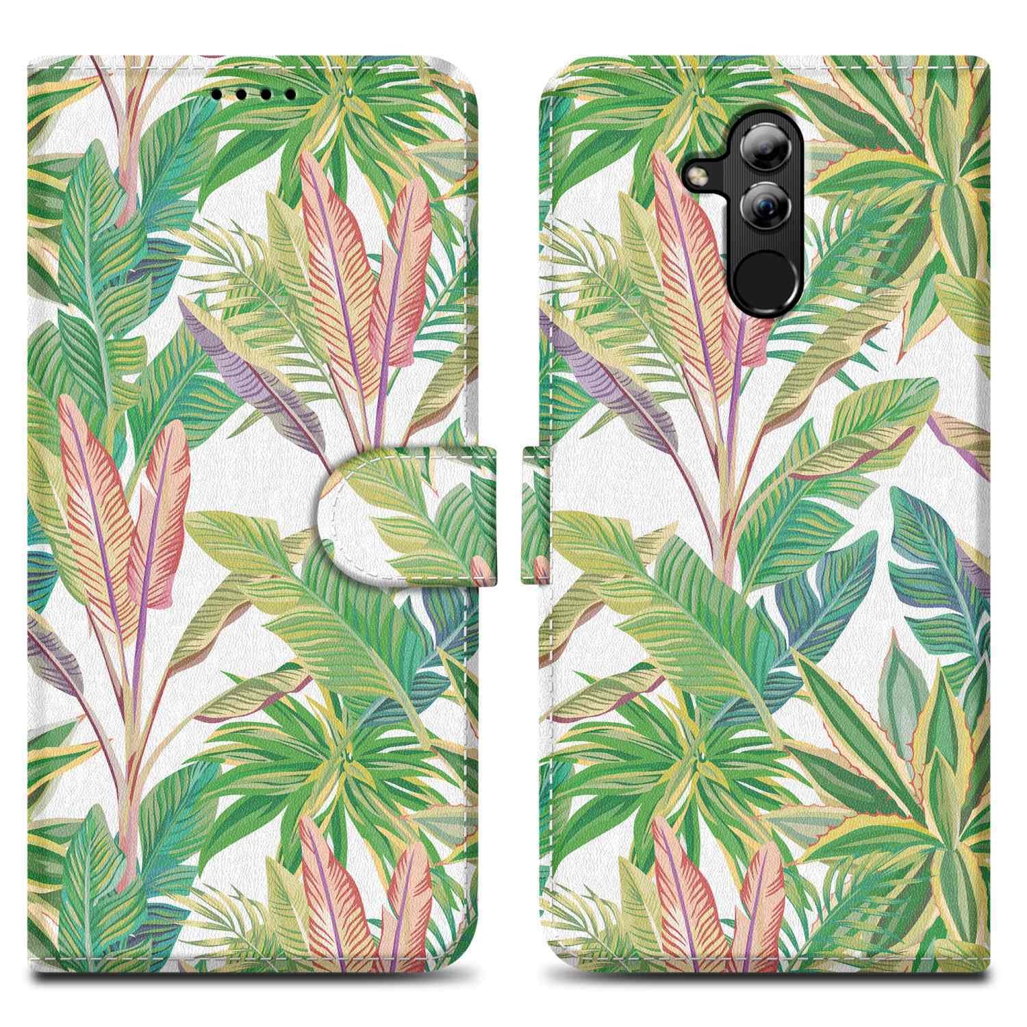 Etui ochronne Cadorabo do Huawei MATE 20 LITE Etui Design Green Rainforest No.8 Etui na telefon komórkowy Etui ochronne Etui magnetyczne
