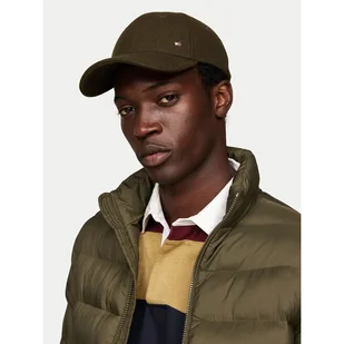 Czapka z daszkiem Tommy Hilfiger Corp Love AM0AM12807 Zielony - Czapki męskie - miniaturka - grafika 1