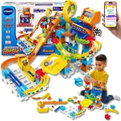 Zabawki konstrukcyjne - MEGA TOR KULKOWY z Efektami ŚWIATŁA i DŹWIĘKU – 78 Elementów Frajdy, Nauki i Emocji PREZENT DLA DZIECKA + EBOOK - miniaturka - grafika 1