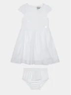 Sukienki i spódniczki dla dziewczynek - Guess Sukienka elegancka A4RK01 WFYM0 Biały Regular Fit - miniaturka - grafika 1