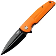 Noże - Nóż składany Bestech Knives Fin Black Stonewash - Orange - miniaturka - grafika 1