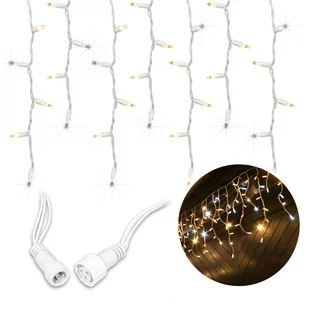 Flash Lampki Świąteczne Zewnętrzne Sople 500Led 19M Ciepła Biała + Zimny Biały Flash - Oświetlenie świąteczne Flash Lampki Świąteczne Zewnętrzne Sople 500Led 19M Ciepła Biała + Zimny Biały Flash - Oświetlenie świąteczne - miniaturka - grafika 1