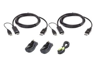 ATEN 2L-7D02UHDPX5 kabel KVM Czarny 1,8 m 2L-7D02UHDPX5 - Kable komputerowe i do monitorów - miniaturka - grafika 1