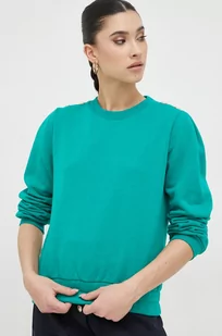 Morgan bluza damska kolor zielony gładka - Bluzy damskie - miniaturka - grafika 1