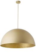 Lampy sufitowe - Sigma złota lampa wisząca SFERA gold 50 cm 32293 półokrągła lampa sufitowa złoty środek do jadalni nad stół z matowym kloszem 32293 - miniaturka - grafika 1