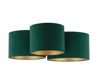 Lampy sufitowe - Duolla - Plafon ROLLER TRIO 3xE27/60W/230V zielony/złoty - miniaturka - grafika 1