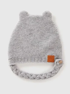 Benetton Czapka w kolorze szarym - Czapeczki dla niemowląt - miniaturka - grafika 1
