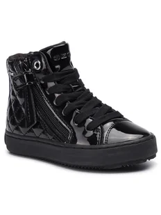 Geox Sneakersy J Kalispera G. D J944GD 000HH C9999 M Czarny - Buty dla dziewczynek - miniaturka - grafika 1