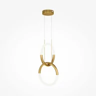 Lampy sufitowe - Ledowa wisząca lampa Node MOD165PL-L18G3K 18W ringi białe złote - miniaturka - grafika 1