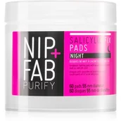 Chusteczki do demakijażu - NIP+FAB Purify Salicylic Fix Night Pads Chusteczki oczyszczające 60 szt - miniaturka - grafika 1