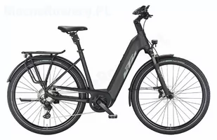 KTM MACINA Style 730 UNI 2023 black matt (grey+orange) 28 cali - Rowery elektryczne - miniaturka - grafika 1