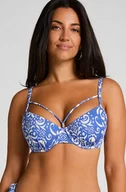 Stroje kąpielowe - Hunkemöller Usztywniany biustonosz Cancun Niebieski - miniaturka - grafika 1
