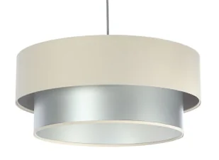 Srebrno kremowa okrągła lampa wisząca S419 P8-P84 - Lampy stojące Srebrno kremowa okrągła lampa wisząca S419 P8-P84 - Lampy stojące - miniaturka - grafika 1