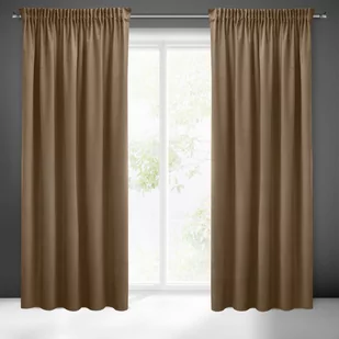 Zasłona Sibel 140x270 na taśmie Brąz Pierre Cardin - Zasłony - miniaturka - grafika 1