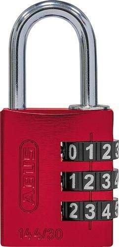 ABUS Kłódka z zamkiem szyfr. 144/30 czerwona Lock-Tag