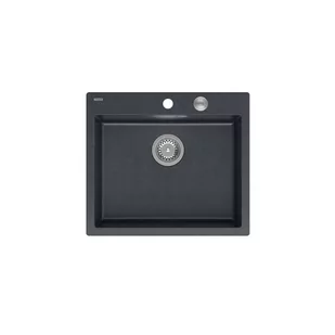 Quadron HB8304U8-BS_P2O Morgan 110 Black diamond (czarny nakrapiany/stalowy) - Zlewozmywaki - miniaturka - grafika 1
