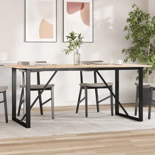 vidaXL Stół jadalniany z czworokątnymi nogami, 180x90x75 cm - Stoły - miniaturka - grafika 1