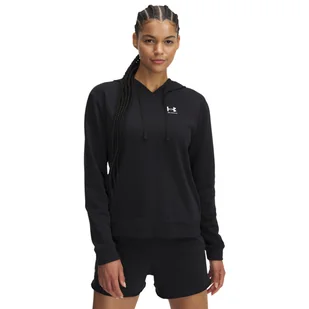 Damska Bluza UNDER ARMOUR UA RIVAL TERRY HOODIE 6005511-001 – Czarny - Bluzy damskie - miniaturka - grafika 1