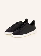 Moda i Uroda OUTLET - Zegna Sneakersy Wsuwane Triple Stitch blau - miniaturka - grafika 1