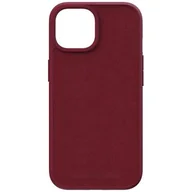 Etui i futerały do telefonów - Obudowa dla telefonów komórkowych Njord Suede MagSafe na Apple iPhone 15 (NA51SU11) Czerwony - miniaturka - grafika 1