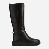 Kozaki damskie - Kozaki damskie skórzane Geox D26TZD00085C9999 38 Czarne (8050036840349). Kozaki damskie - miniaturka - grafika 1