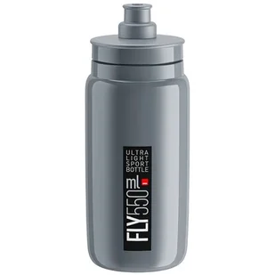 Elite Bidon Elite FLY szary, czarna grafika, 550ml - Shakery i bidony sportowe - miniaturka - grafika 1