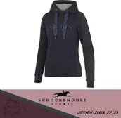 Akcesoria jeździeckie - Schockemohle Bluza damska z kapturem CAROLINA Style jesień-zima 2022/23 - nights blue - miniaturka - grafika 1