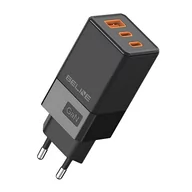 Ładowarki do telefonów - Beline Ład. siec. 2x USB-C + 1x USB 65W czarny/black (only head) PD 3.0 + QC 3.0  BLN3CB65 GaN - miniaturka - grafika 1