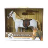 Figurki dla dzieci - Koń flokowany z grzywą do czesania - miniaturka - grafika 1