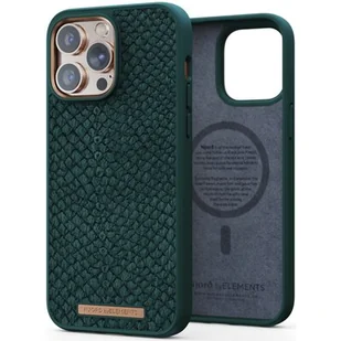 Njord by Elements Etui ze skóry łososia do iPhone 14 Pro zielony - Etui i futerały do telefonów - miniaturka - grafika 1