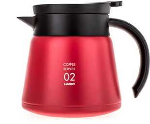 Hario Hario Insulated Server V60-02 Czerwony 600 ml 2590 - Pozostałe akcesoria barmańskie - miniaturka - grafika 3