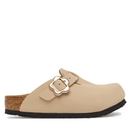 Buty dla dziewczynek - Klapki Birkenstock Boston Flower Buckle 1030630 S Beżowy - miniaturka - grafika 1